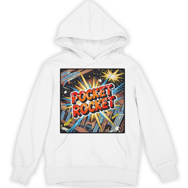 Pocket Rocket Comic Book Style Premium Tri-Blend Unisex Hoodie