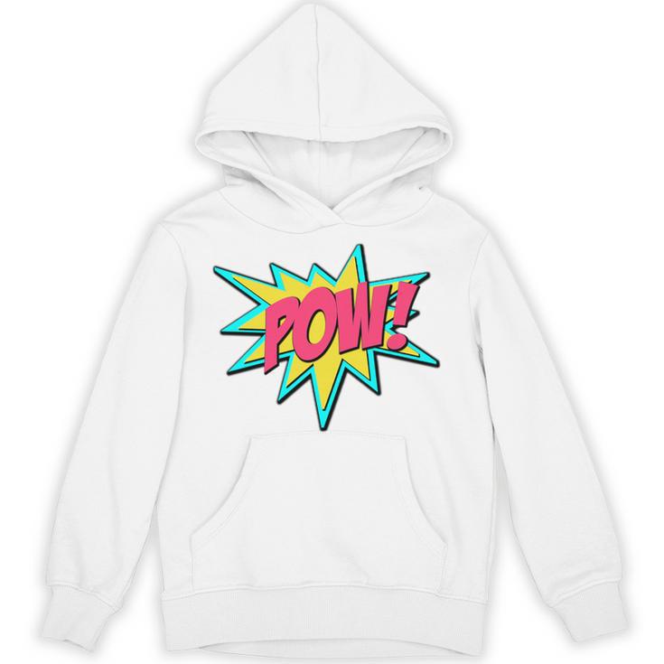 Pow Retro Comic Book Art Superhero Bubble Premium Unisex Hoodie