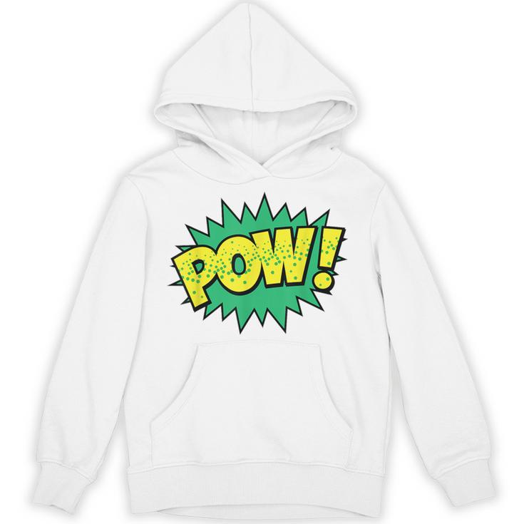 POW Vintage Superhero Comic Book Sound Effect Tshirt Unisex Hoodie