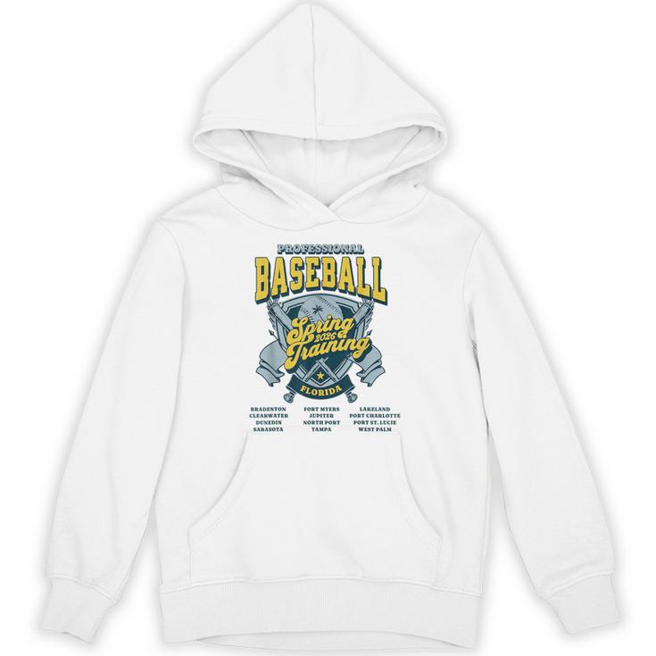 Professional Baseball Spring Training 2026 Florida Cities Unisex Hoodie