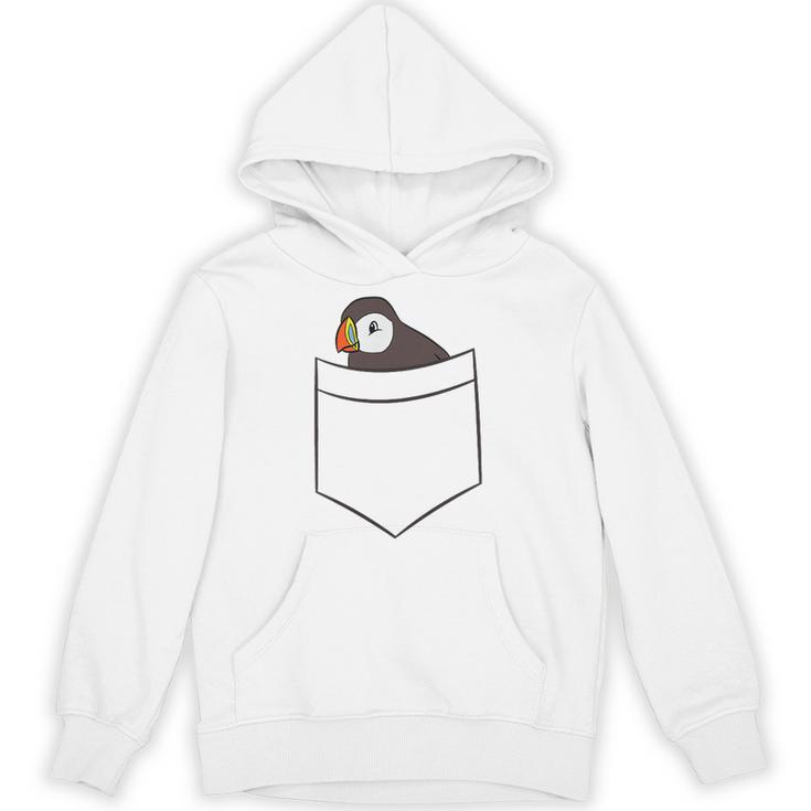 Puffin In The Pocketeabird Iceland Pocket Puffin パーカー