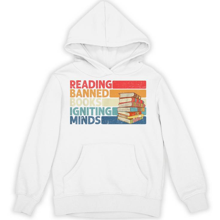Read Banned Books Igniting Minds Banned Books Unisex Hoodie