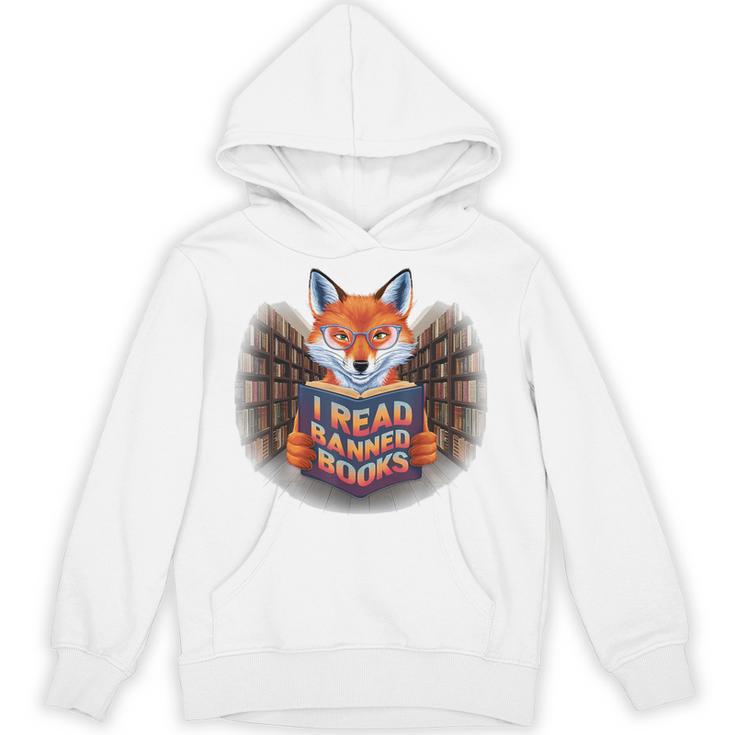 I Read Banned Books Sly Fox Reading Books Unisex Hoodie I Read Banned Books Sly Fox Reading Books Unisex Hoodie