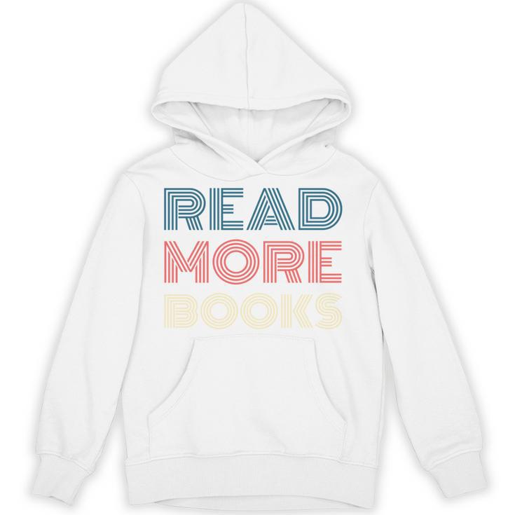 Read More Books Retro Font Book Lover Reading Quote Comfort Colors Crop Top Unisex Hoodie