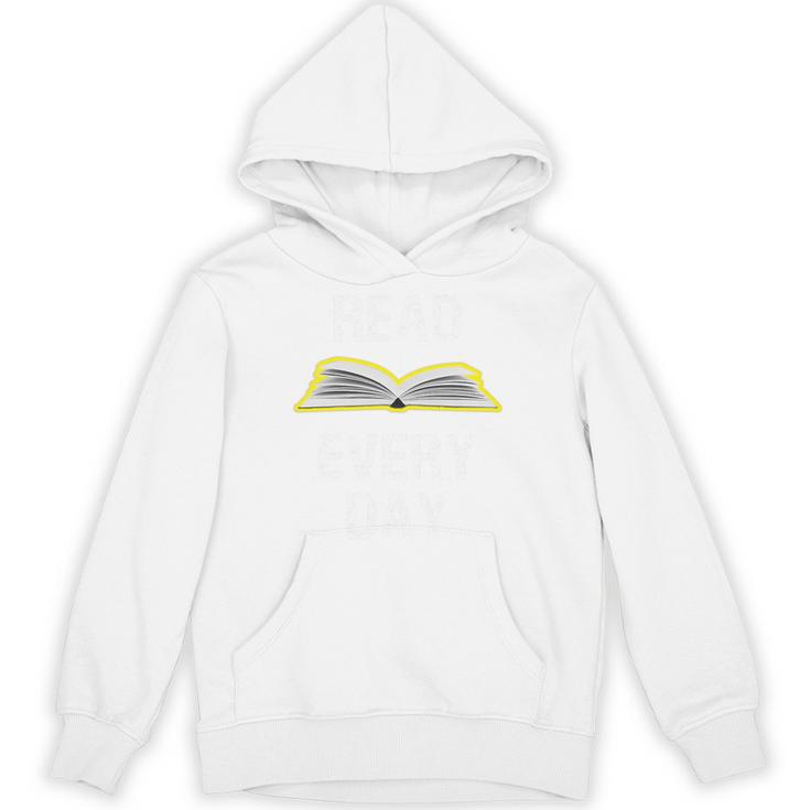 Read Every Day Teacher Reading School Book Club Literacy Premium Tri-Blend Unisex Hoodie