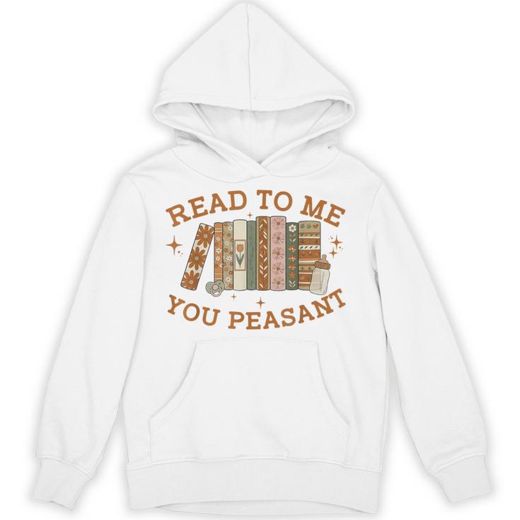Read To Me You Peasant Book Lover Bookish Baby Unisex Hoodie