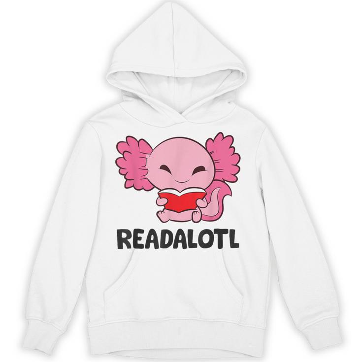 Readalotl Love Axolotls Reading Books And Axolotls Unisex Hoodie