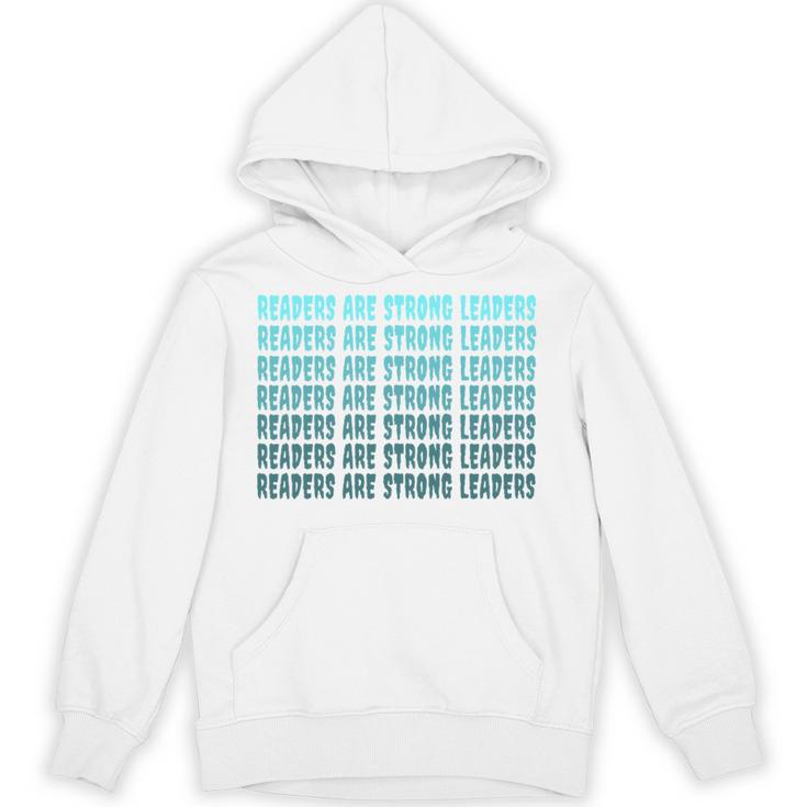 Readers Are Strong Leaders Retro Reading Book Lover Unisex Hoodie