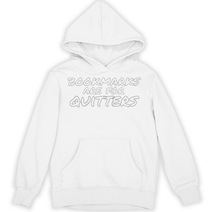 Reading Bookmarks Are For Quitters Book Mark Raglan Baseball Tee Unisex Hoodie