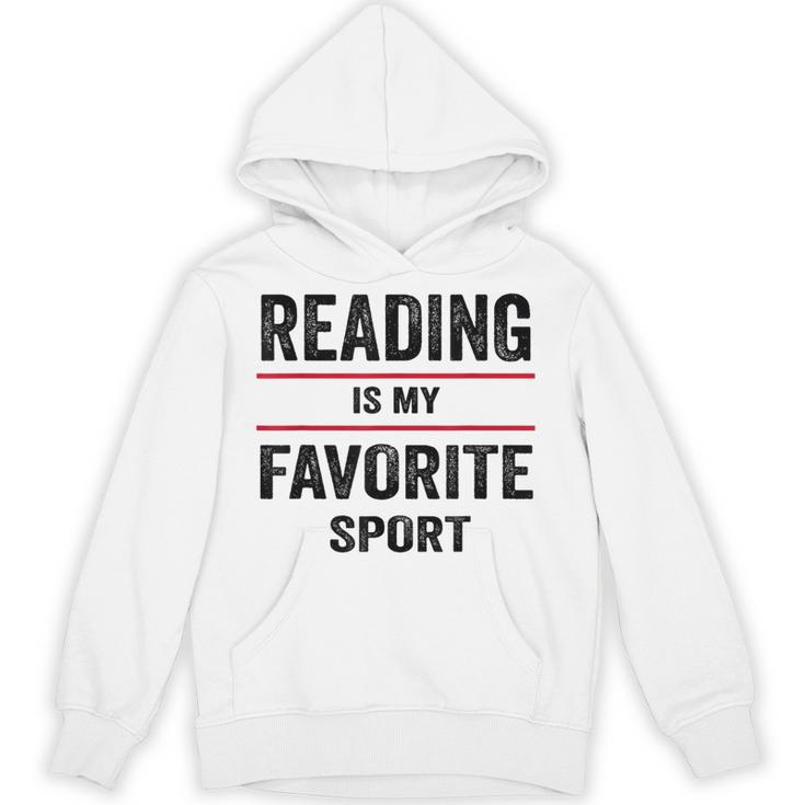 Reading Is My Favorite Sport Book Lover Quote Unisex Hoodie