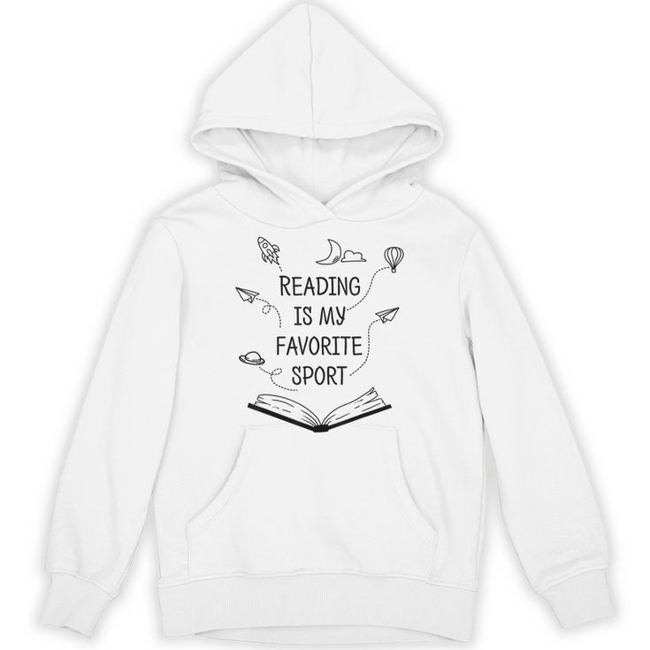 Reading Is My Favorite Sport Read Bookworm Book Lover Unisex Hoodie