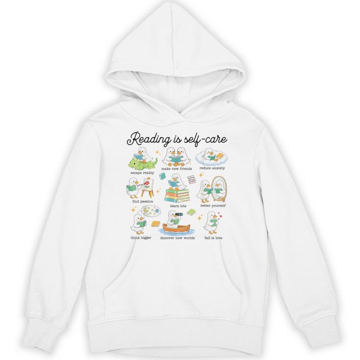 Reading Is Self Care Bookworm Reading Book Lovers Unisex Hoodie