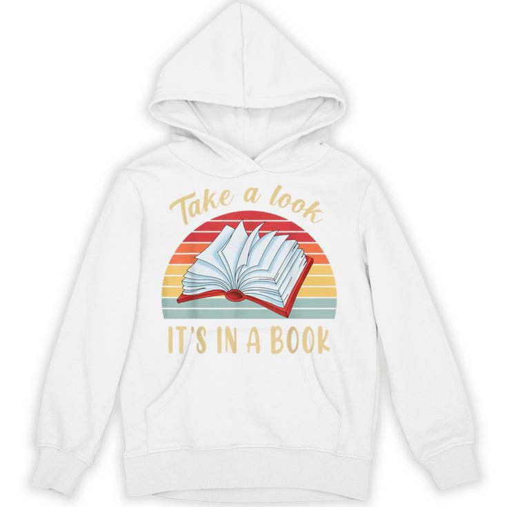 Retro Rainbow Smart Book Lover Reader Vintage Bookworm Women Unisex Hoodie