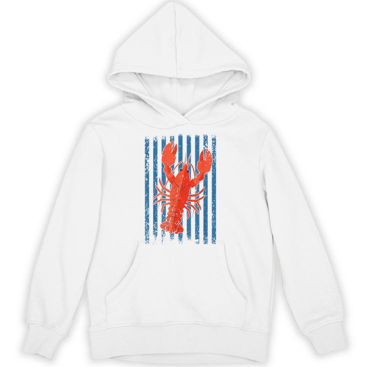 Retro Red Lobster Crawfish Vibes Seafood Lovers Summer Vibes Hoodie