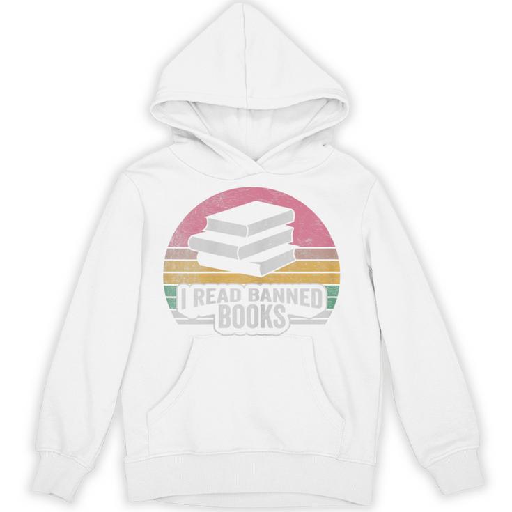 Retro Vintage Banned Books Shirt I Read Banned Books Unisex Hoodie
