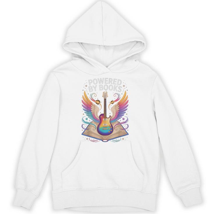 Rockstar Powered BY Books Reading Rocks Preschool Teacher Unisex Hoodie