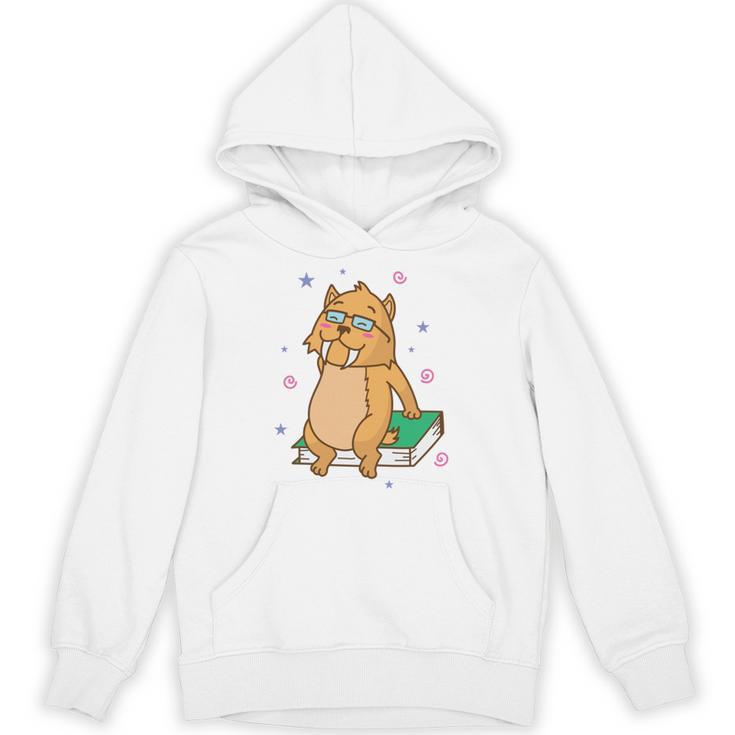Sabre-Toothed Tiger Loves Books Wildcat Unisex Hoodie
