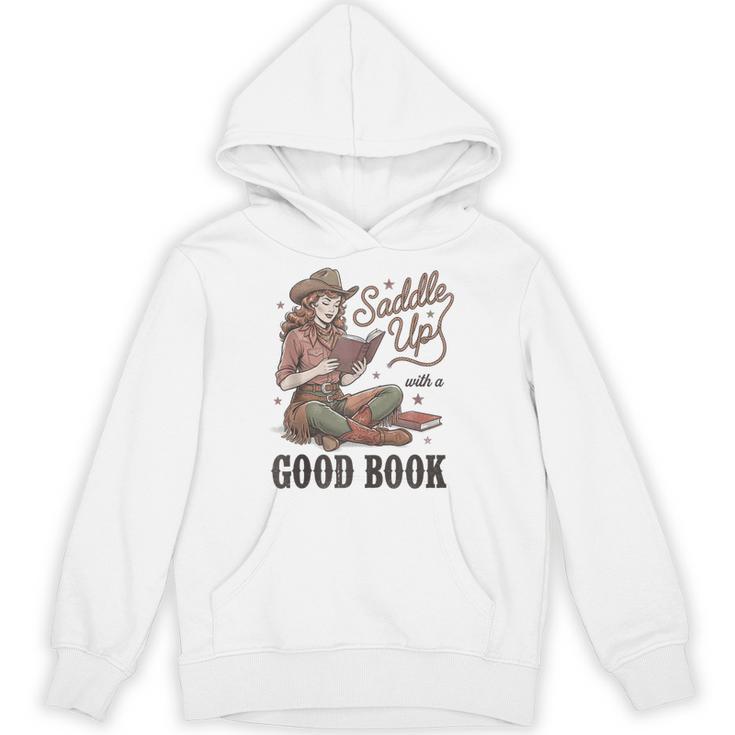 Saddle Up With A Good Book Western Reading Unisex Hoodie