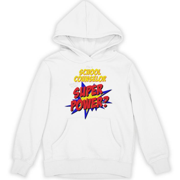 School Counselor Teacher Superhero Superpower Comic Book Premium Tri-Blend Unisex Hoodie