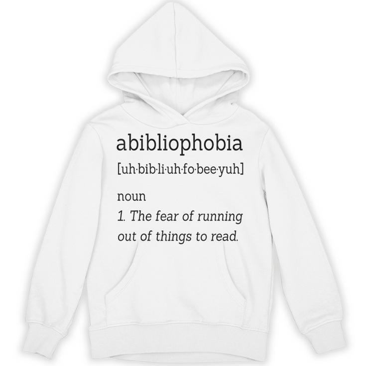 Shirt For Book Lovers And Bookworms Abibliophobia Unisex Hoodie
