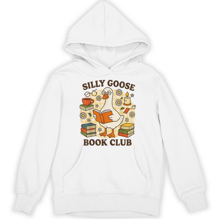 Silly Goose Book Club Cozy Reading Humor Unisex Hoodie