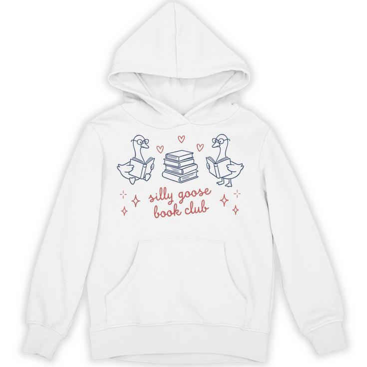 Silly Goose Book Club Cute Geese Reading Bookworms Readers Unisex Hoodie Silly Goose Book Club Cute Geese Reading Bookworms Readers Unisex Hoodie