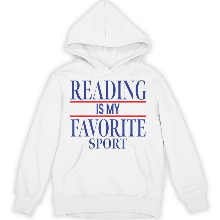 Simple Sarcastic Reading Is My Favorite Sport Book Lover Unisex Hoodie