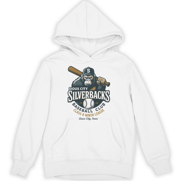Sioux City Silverbacks Retro Minor League Baseball Unisex Hoodie