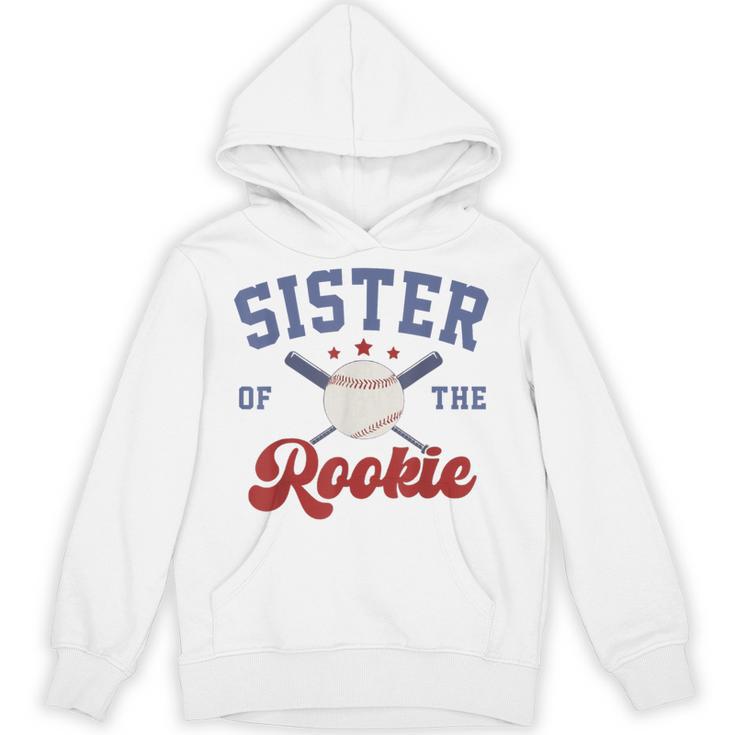 Sister Of Rookie 1st Birthday Baseball Boy Family Matching Unisex Hoodie