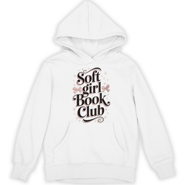 Soft Girl Book Club Coquette Bow Aesthetic Reader Unisex Hoodie