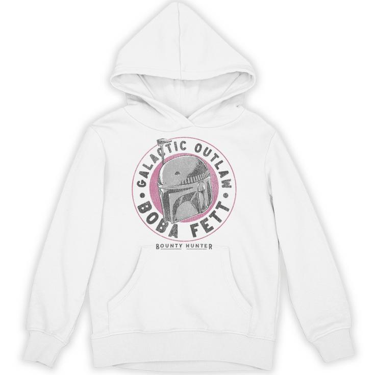 Star Wars The Book Of Boba Fett Helmet Galactic Outlaw Logo Unisex Hoodie