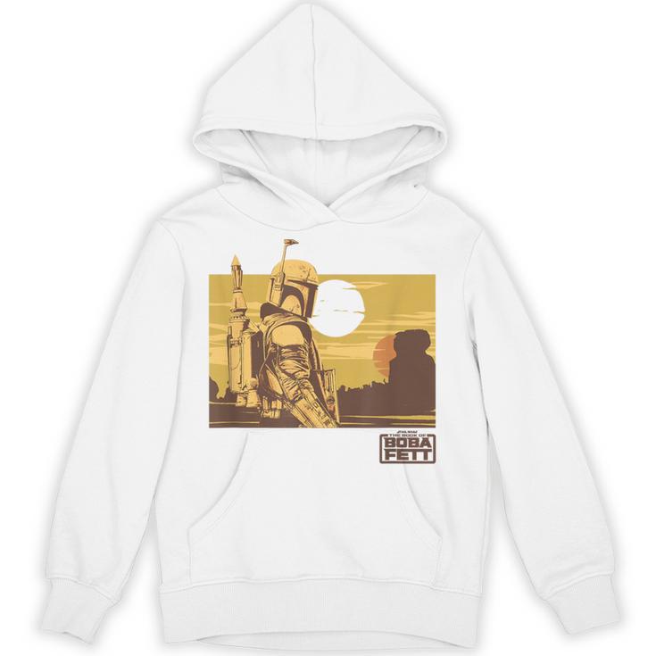 Star Wars The Book Of Boba Fett Landscape Silhouette Unisex Hoodie