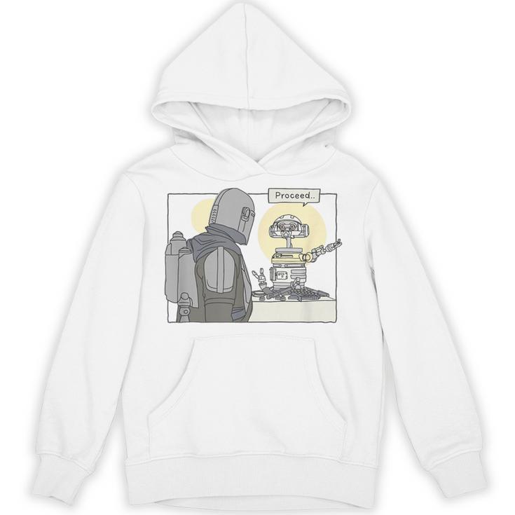 Star Wars The Book Of Boba Fett Proceed Simple Cartoon Unisex Hoodie