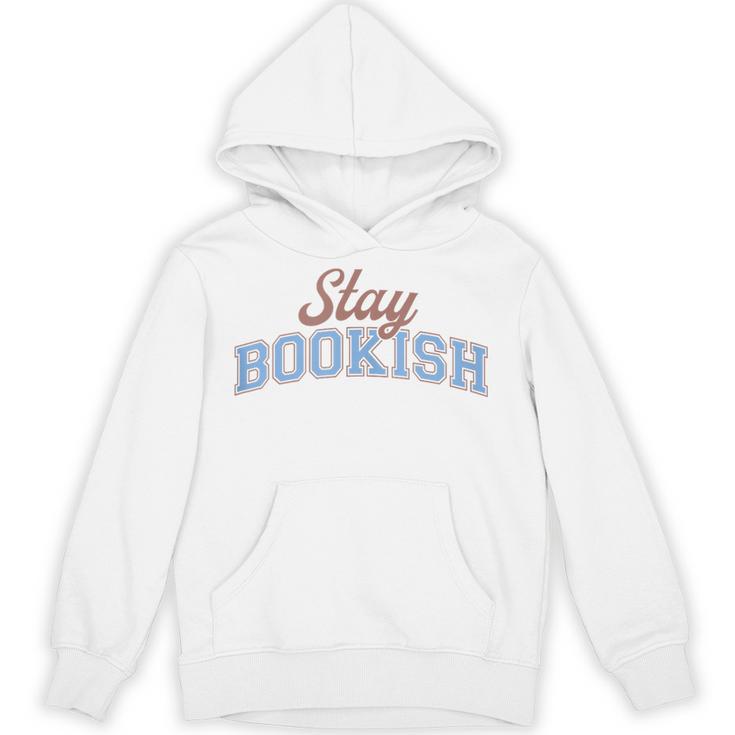 Stay Bookish Retro Varsity Librarian Book Reader Unisex Hoodie