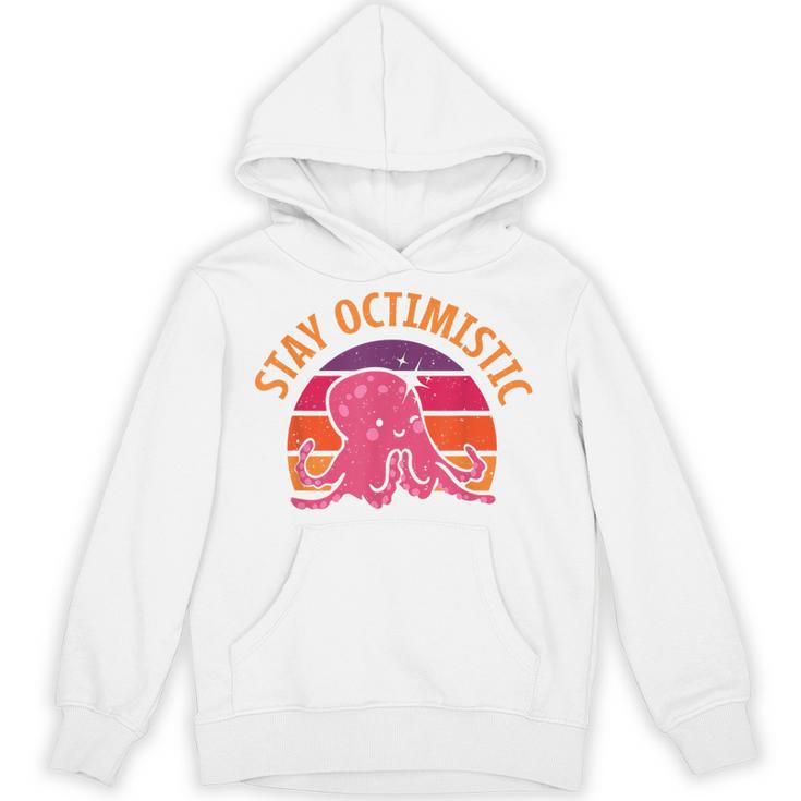 Stay Octimistic オクトパス 頭足類 イカ メンズ レディース パーカー