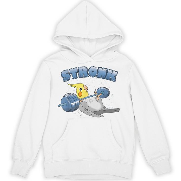 Stronk オカメインコ フィットネス オウム ワークアウト オカメインコ 鳥 ミーム パーカー