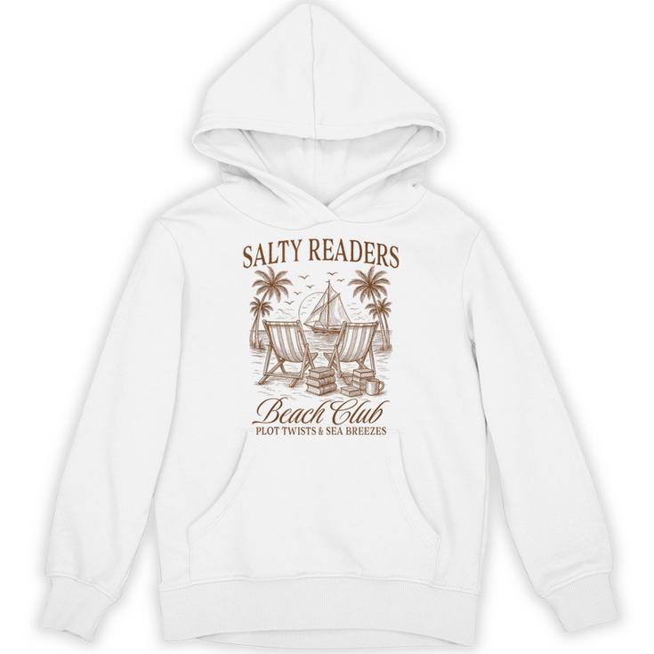 Summer Vibes Reading Book Lover Salty Readers Beach Club Unisex Hoodie