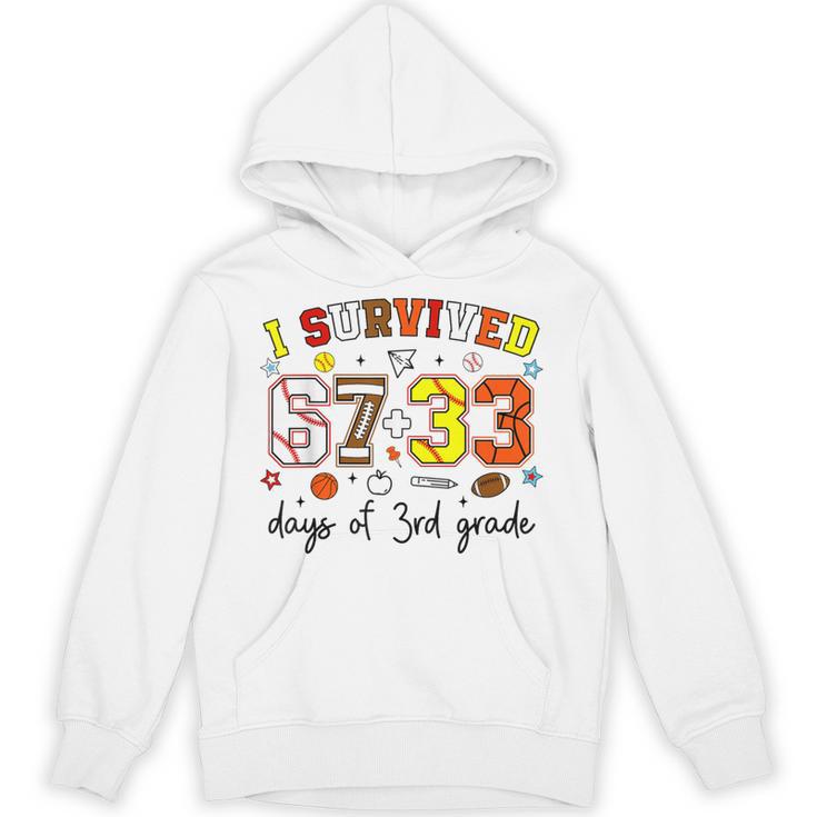 I Survived 6733 Days Baseball Football Softball 3rd Grade Unisex Hoodie