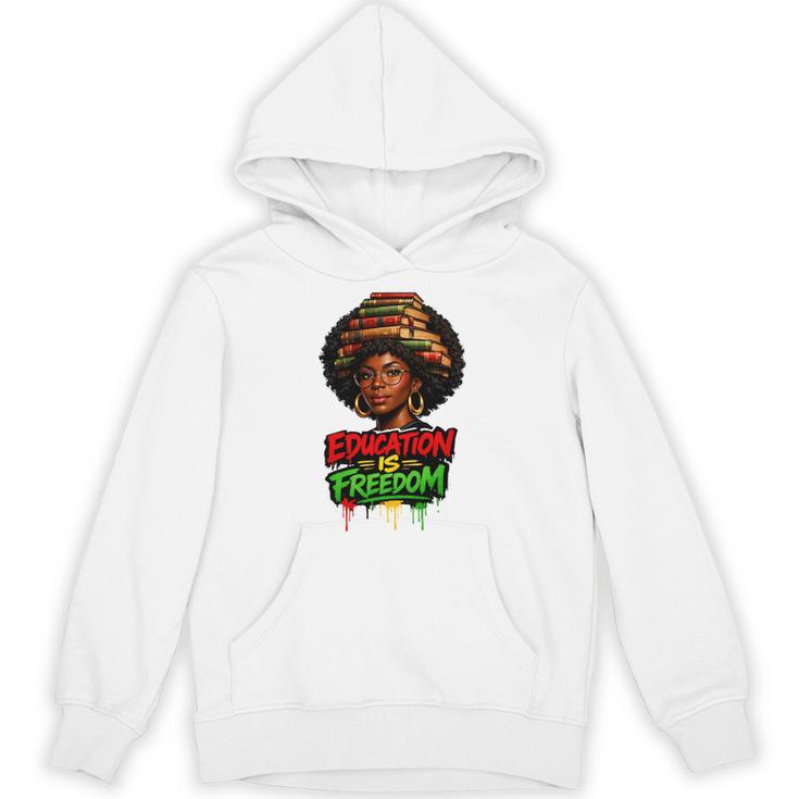 History Education Is Freedom Books Teacher Women Girls Unisex Hoodie