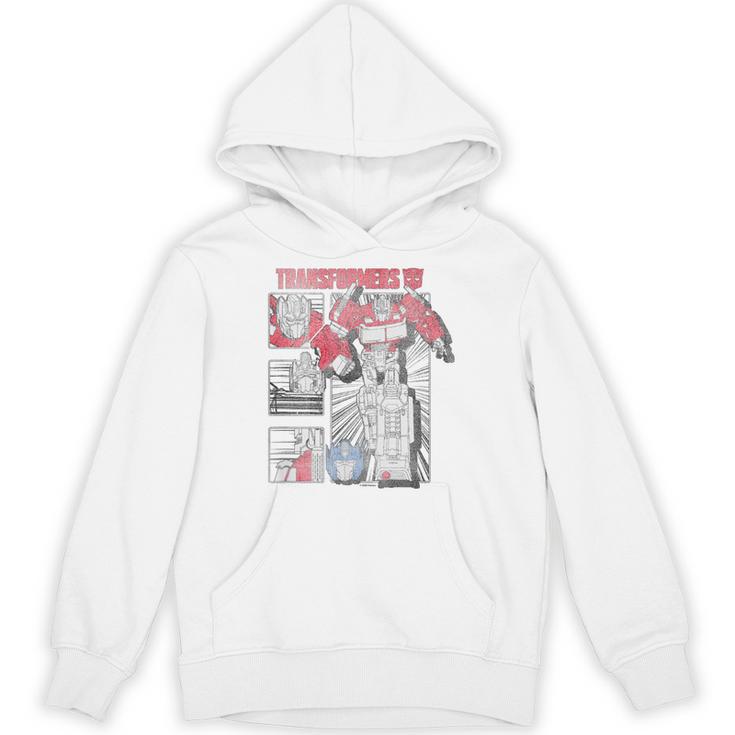 Transformers Optimus Prime Vintage Comic Book Style Panels Unisex Hoodie Transformers Optimus Prime Vintage Comic Book Style Panels Unisex Hoodie