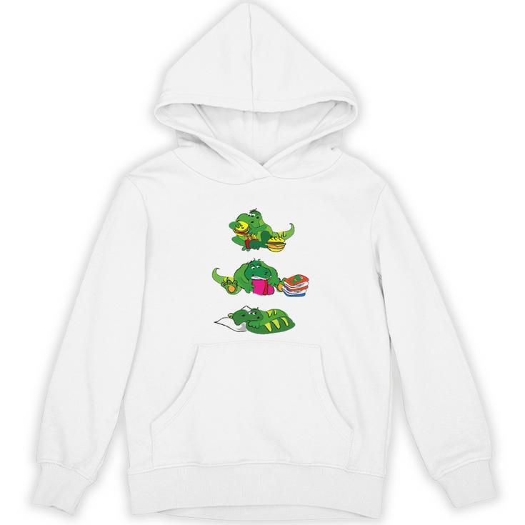 Triathlete Eating Sleeping Reading Dragon Book Unisex Hoodie