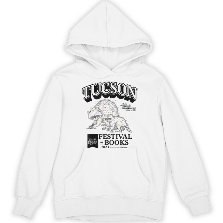Tucson Festival Of Books TFOB 2023 Racoon Mascot Unisex Hoodie