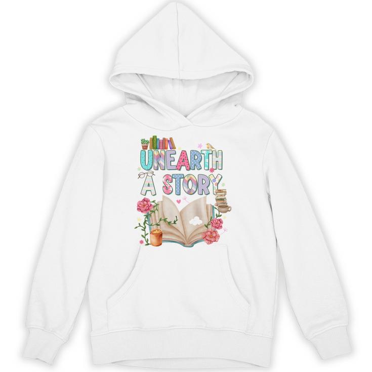 Unearth A Story Library Book Reading Program 2026 Summer Unisex Hoodie