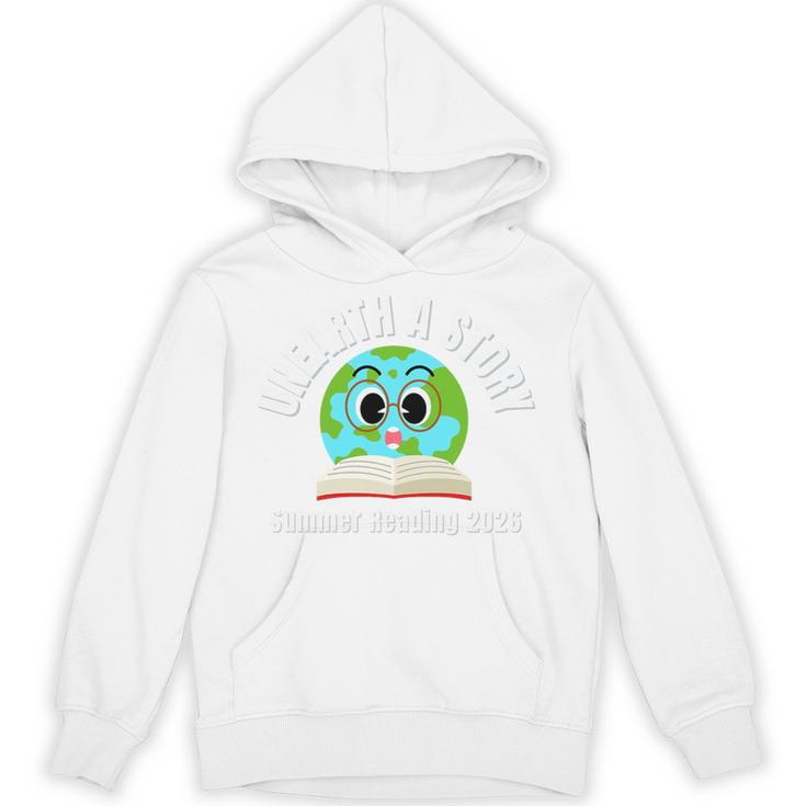 Unearth a Story Summer 2026 Reading Program Earth Read Book Premium Tri-Blend Unisex Hoodie