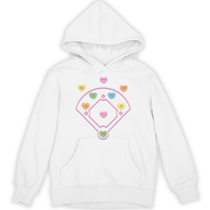 Valentine Heart Love Cute Baseball Softball Lover Sayings Unisex Hoodie