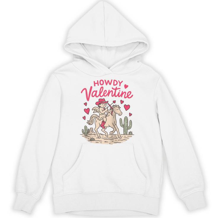 Valentine’s Day Western Life Cowboys Cupid Howdy Valentine Raglan Baseball Tee Unisex Hoodie