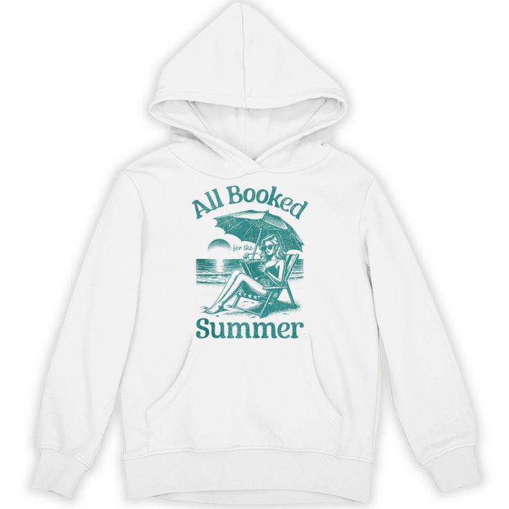 Vintage All Booked For The Summer Book Girl Summer Coquette Unisex Hoodie