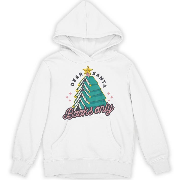 Vintage Retro Dear Santa Books Only Christmas Xmas Holiday Unisex Hoodie