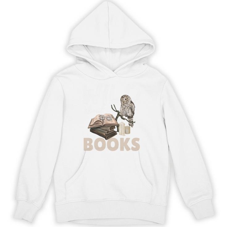 Wild About Reading Owl Wild About Books Librarian Girls Boys Premium Tri-Blend Unisex Hoodie