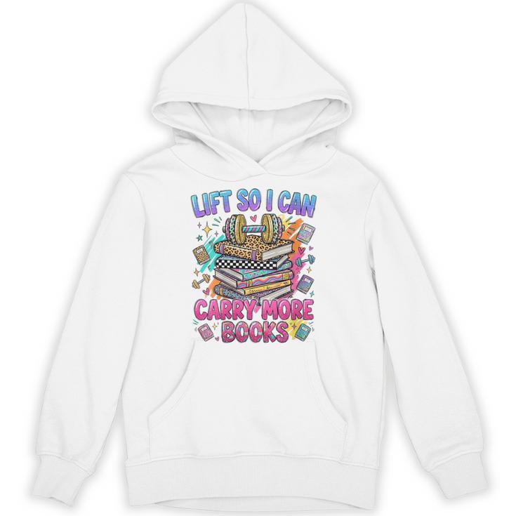 Women's Book Lover Fitness Mom Lifting Reading Humor Graphic Unisex Hoodie